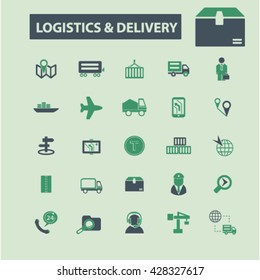 Logistik- und Zustellsymbole
