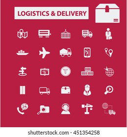 logistics, delivery icons