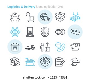 Logistics & Delivery icons collection 2
