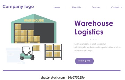  Logistics and Delivery Infographics. Delivery home and office. City logistics. Warehouse, truck, forklift, courier, drone and delivery man. Vector illustration