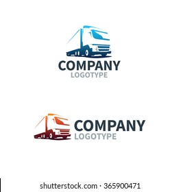 Logistics Or Delivery Service Label. Vector Logo Design Template.