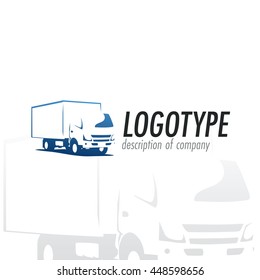 Logistics or delivery service label. Vector logo design template.

