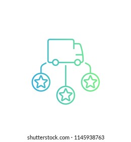 Logistics, delivery service linear icon