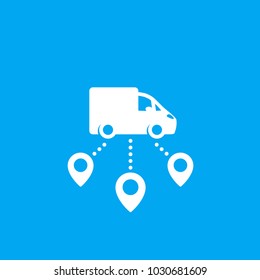 Logistics, delivery service vector icon