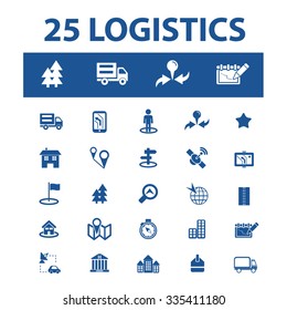 logistics, delivery, shipping, icons, signs vector concept set for infographics, mobile, website, application
