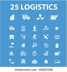 logistics, delivery, shipping, icons, signs vector concept set for infographics, mobile, website, application
