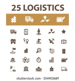 logistics, delivery, shipping, icons, signs vector concept set for infographics, mobile, website, application
