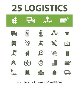 logistics, delivery, shipping, icons, signs vector concept set for infographics, mobile, website, application
