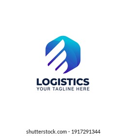 Logistics Delivery Shipping Logo Wings Isolated Stock Vector (Royalty ...