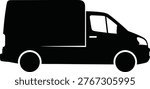 Logistics Delivery Van Silhouette Icon