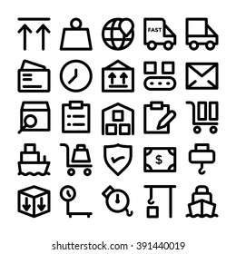 Logistics delivery vector icon 8