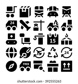 Logistics delivery Vector Icons 2