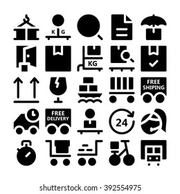 Logistics delivery Vector Icons 4
