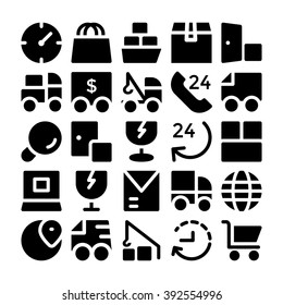 Logistics delivery Vector Icons 7