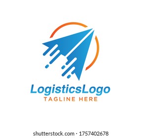 logistics design creative logo concept