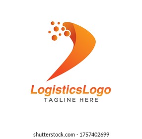 logistics design creative logo concept