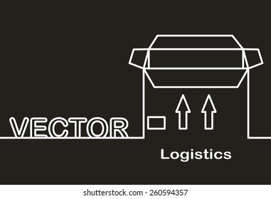  logistics design, vector illustration
