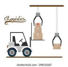 Logistics digital design, vector illustration eps 10
