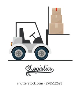 Logistics digital design, vector illustration eps 10