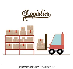Logistics digital design, vector illustration eps 10