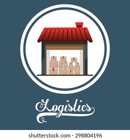 Logistics digital design, vector illustration eps 10