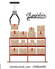 Logistics digital design, vector illustration eps 10