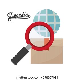 Logistics digital design, vector illustration eps 10