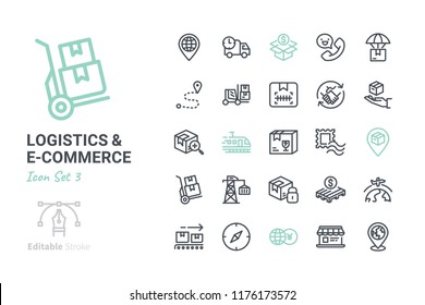 Logistics & Ecommerce icon set 3