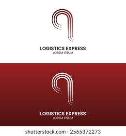 Logistics Express Lettering Q Logotype
