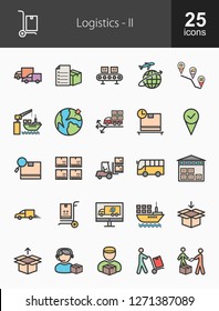 Logistics Filled Icons