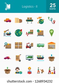 Logistics Flat Icons