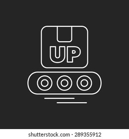 logistics freight line icon