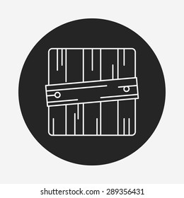 logistics freight line icon