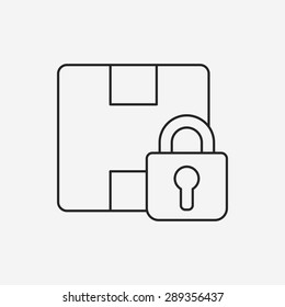 logistics freight line icon