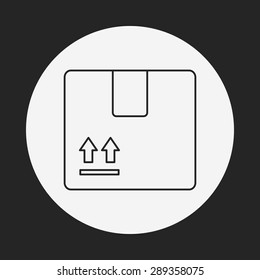 logistics freight line icon