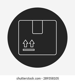 logistics freight line icon