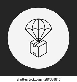 logistics freight line icon