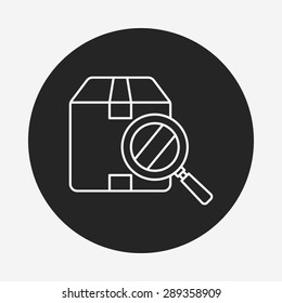 logistics freight line icon