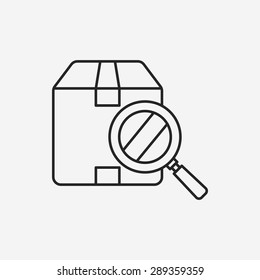 logistics freight line icon