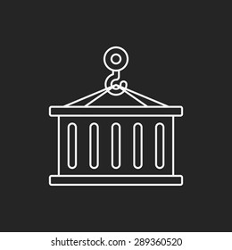 logistics freight line icon