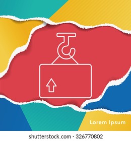 logistics freight line icon