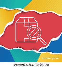 logistics freight line icon