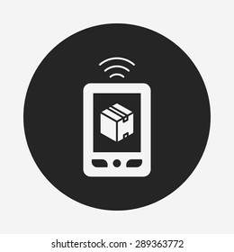 logistics freight phone icon