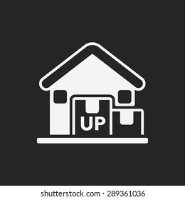logistics freight warehouse icon