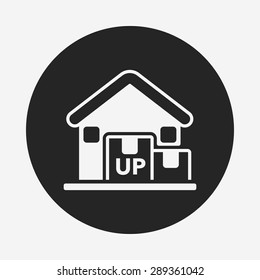 logistics freight warehouse icon
