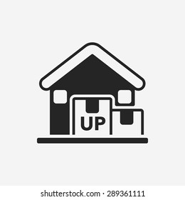logistics freight warehouse icon