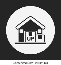 logistics freight warehouse icon