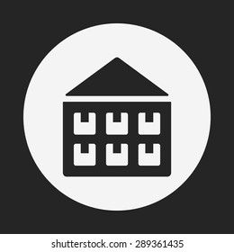 logistics freight warehouse icon