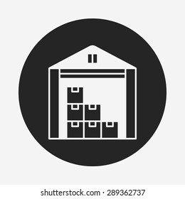 logistics freight warehouse icon