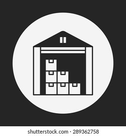 logistics freight warehouse icon